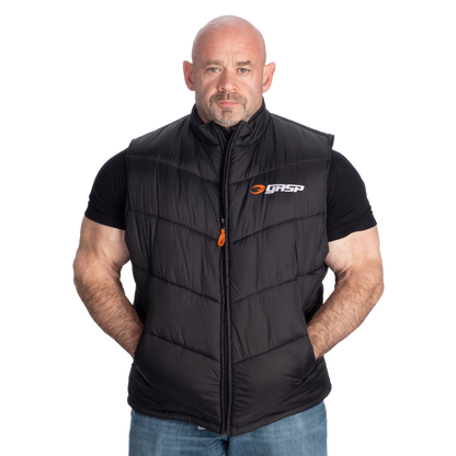 GASP Puffer Vest Black