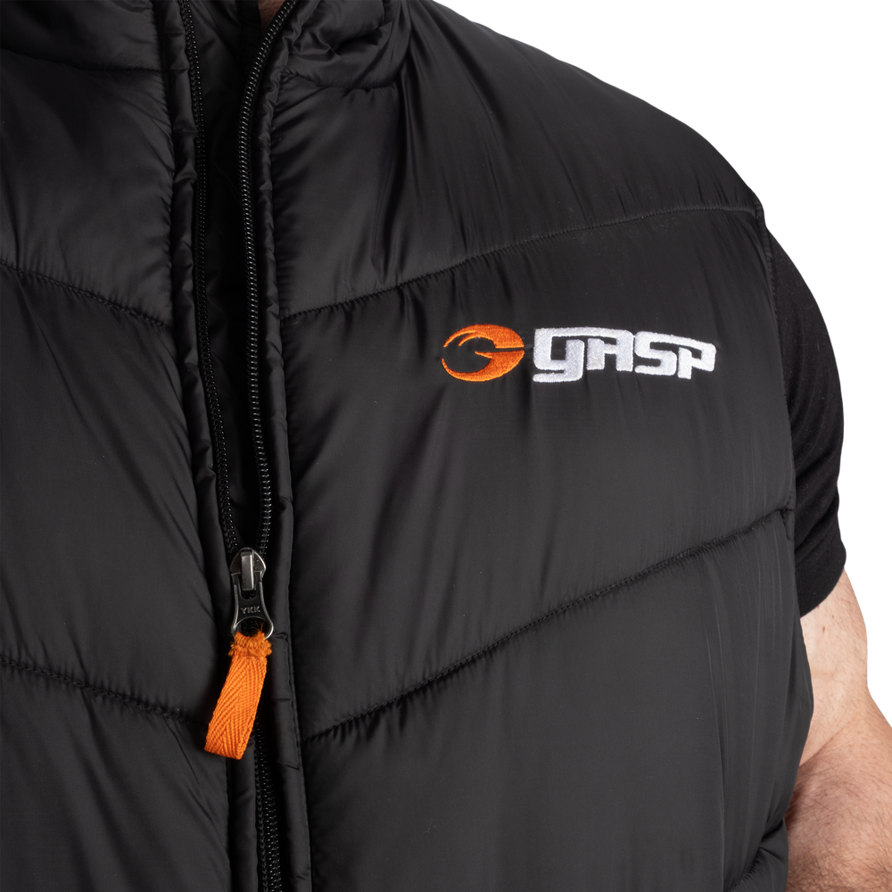 GASP Puffer Vest Black