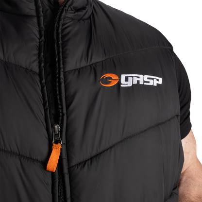 GASP Puffer Vest Black