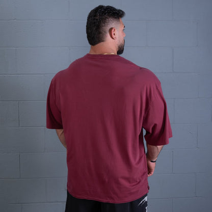 GASP Vintage Iron Tee Washed Maroon
