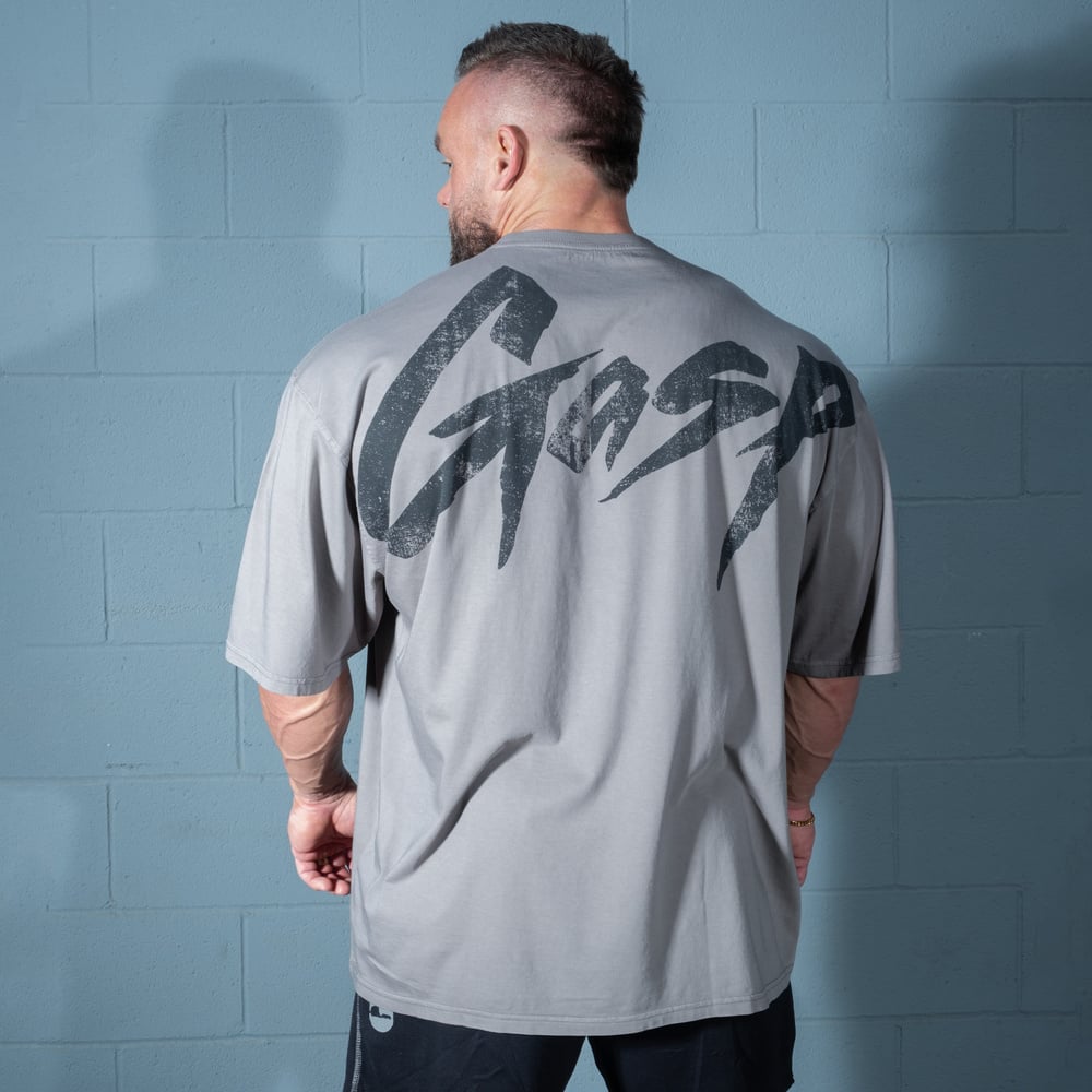GASP Washed Iron Tee Washed Smoke Grey