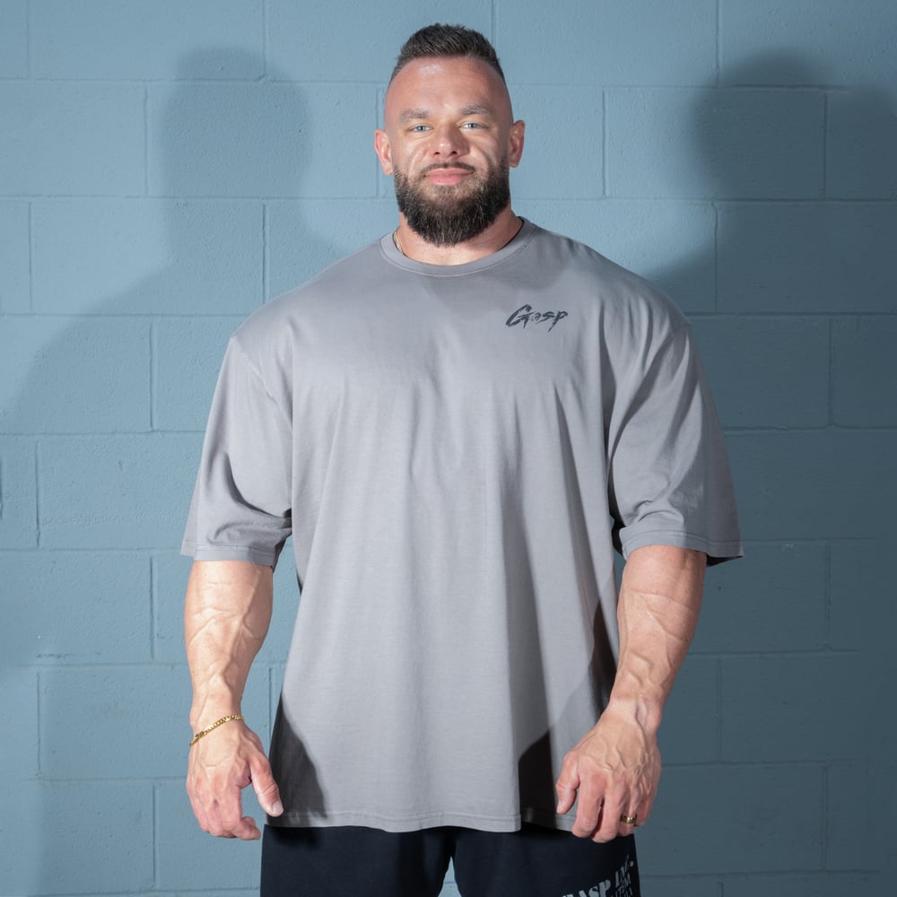 GASP Washed Iron Tee Washed Smoke Grey