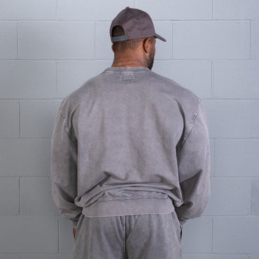 GASP Iron Camp Crewneck Washed Black