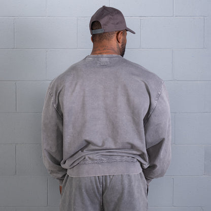 GASP Iron Camp Crewneck Washed Black