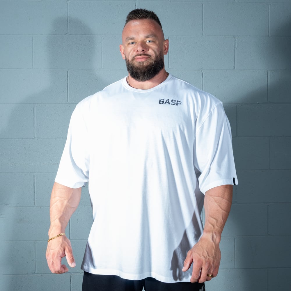GASP Rep Iron Tee White