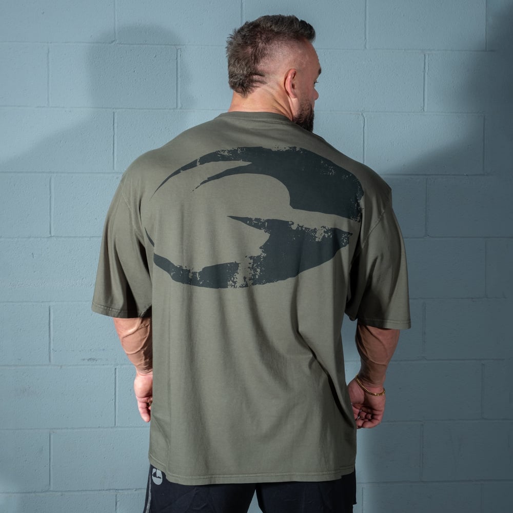 GASP Rep Iron Tee Washed Deep Forest