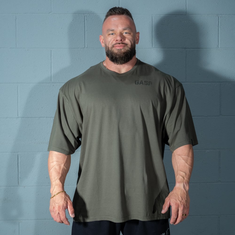 GASP Rep Iron Tee Washed Deep Forest