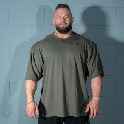 GASP Rep Iron Tee Washed Deep Forest