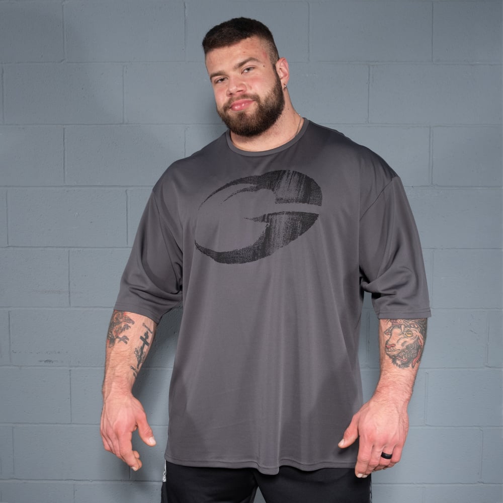 GASP Mesh Iron Tee Grey