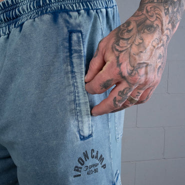 GASP Iron Camp Baggy Pants V2 Washed Blue V2