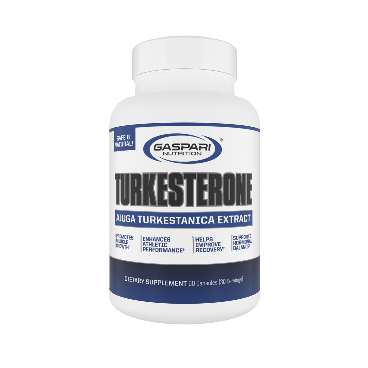 Turkesterone 60 Capsules Supplement with Ajuga Turkestanica Extract - Gaspari Nutrition