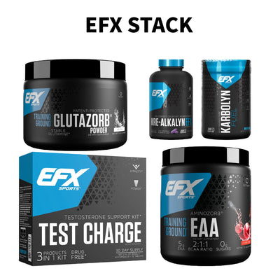 EFX Stack - Karbolyn Fuel / KRE ALKALYN EFX / TRAINING GROUND EAA / GLUTAZORB / TEST CHARGE KIT