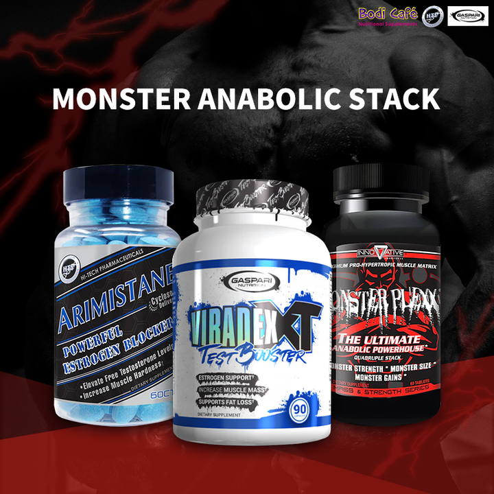 MONSTER ANABOLIC STACK - Monster Plexx / Arimistane / Viradex XT